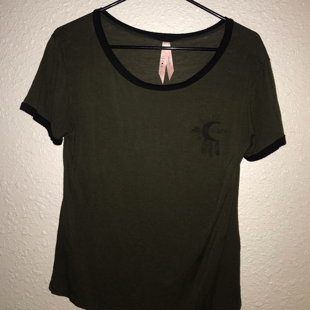 Soft Olive Green Short Sleeve T shirt